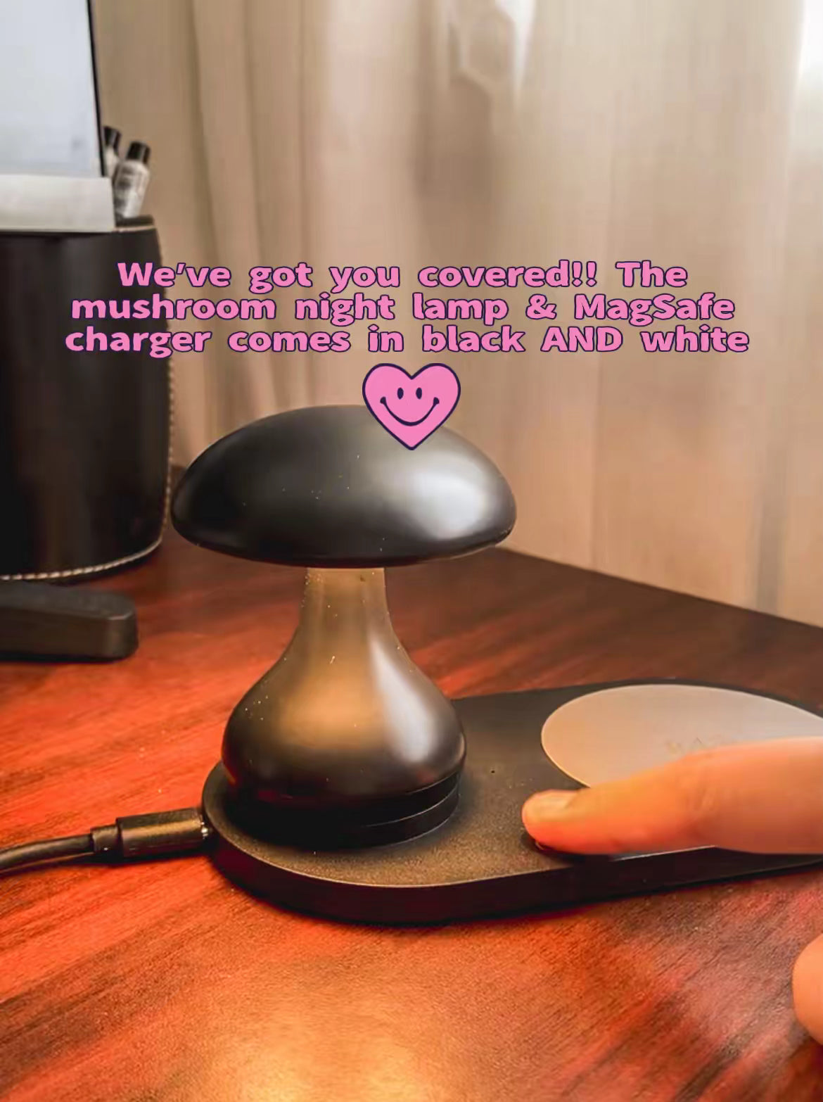 Mushroom Night Lamp & MagSafe Charger LED Night Light - Tophatter Daily Deals