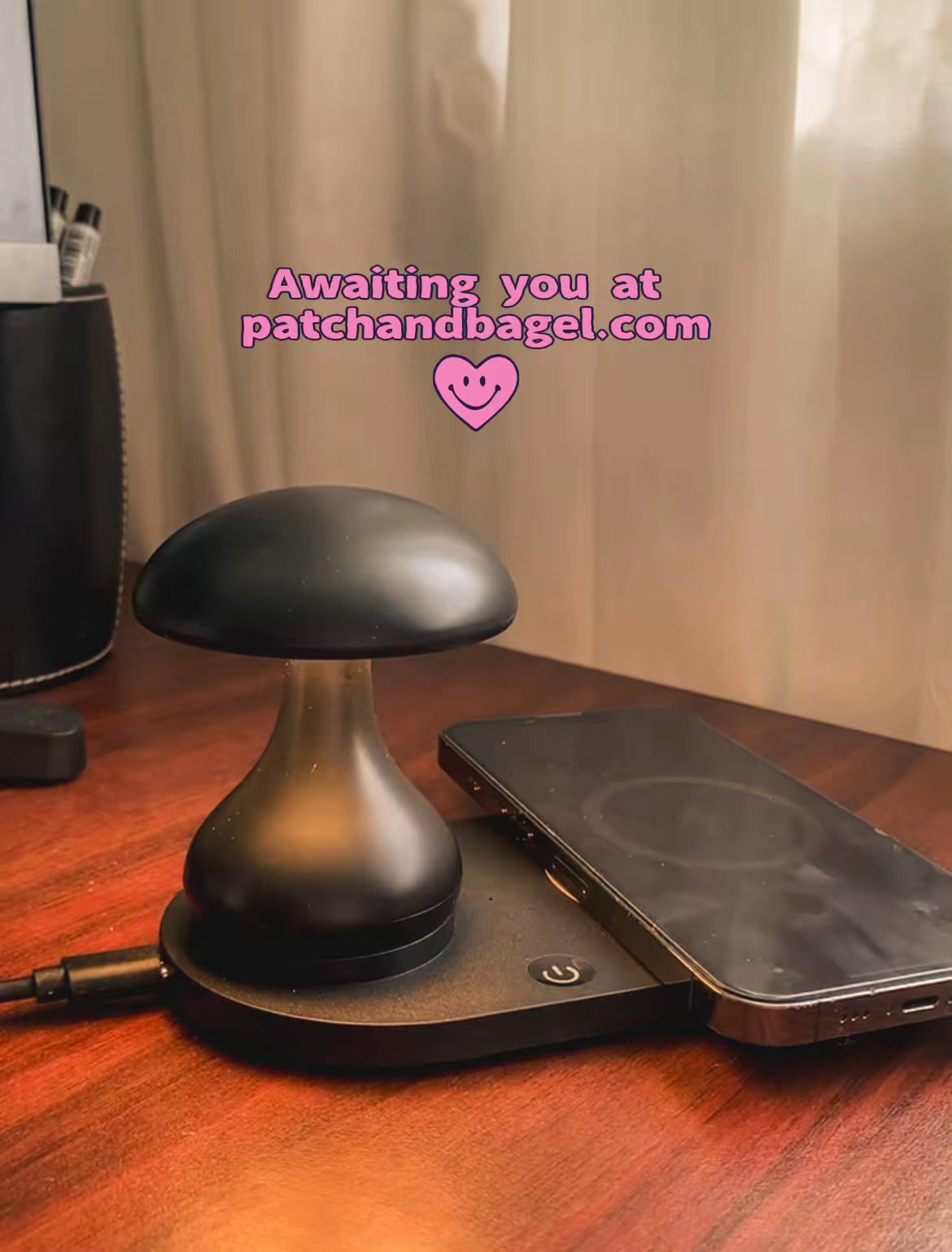 Mushroom Night Lamp & MagSafe Charger LED Night Light - Tophatter Daily Deals