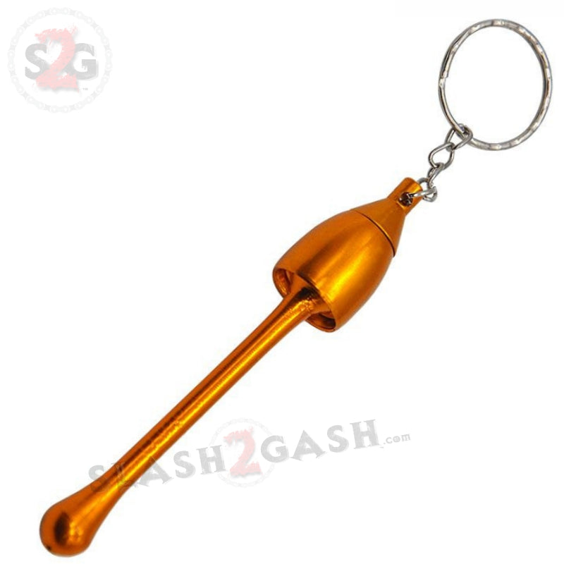 Mushroom Key Chain Bowl - Convertible Hidden Smoking Pipe Gold Smoking Accessories - Tophatter Daily Deals