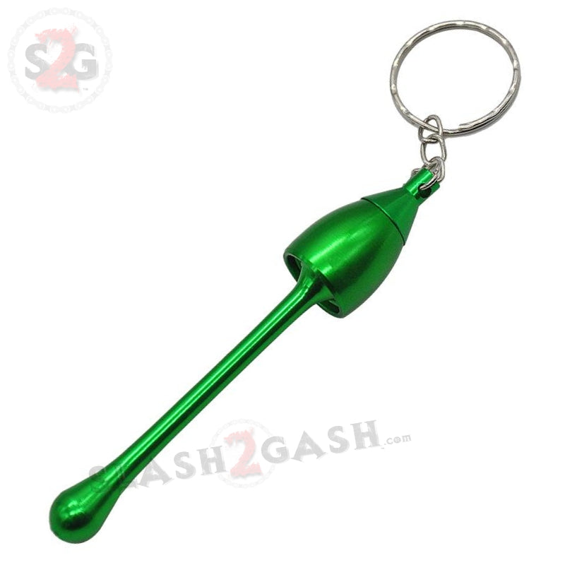 Mushroom Key Chain Bowl - Convertible Hidden Smoking Pipe Green Smoking Accessories - Tophatter Daily Deals