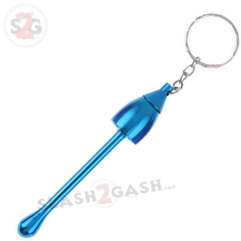 Mushroom Key Chain Bowl - Convertible Hidden Smoking Pipe Light Blue Smoking Accessories - Tophatter Daily Deals