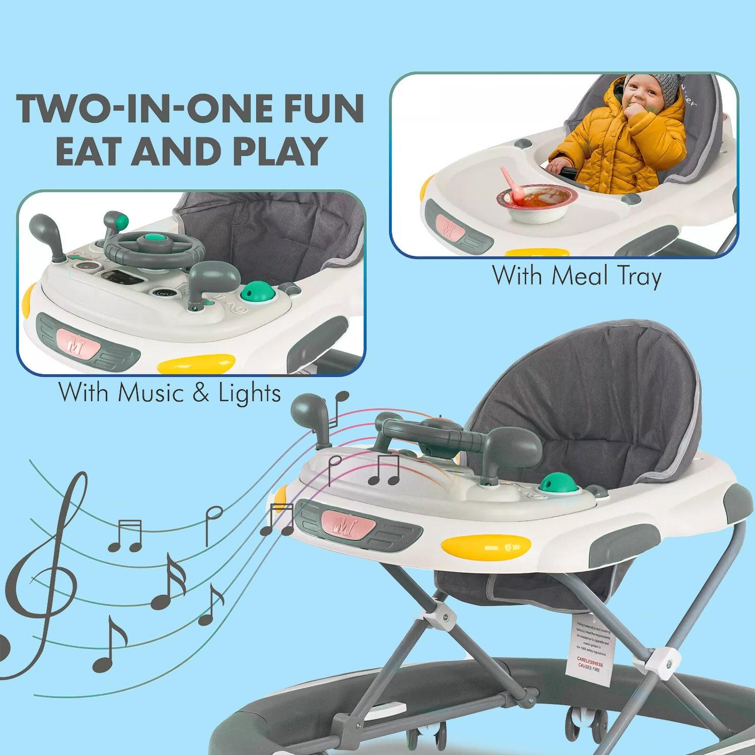 Childrens Push Along Walker - Baby Walker Rocker Bouncer First Steps Push Along Activity Music Ride On Car UK Baby Health & Grooming Kits - Tophatter Daily Deals