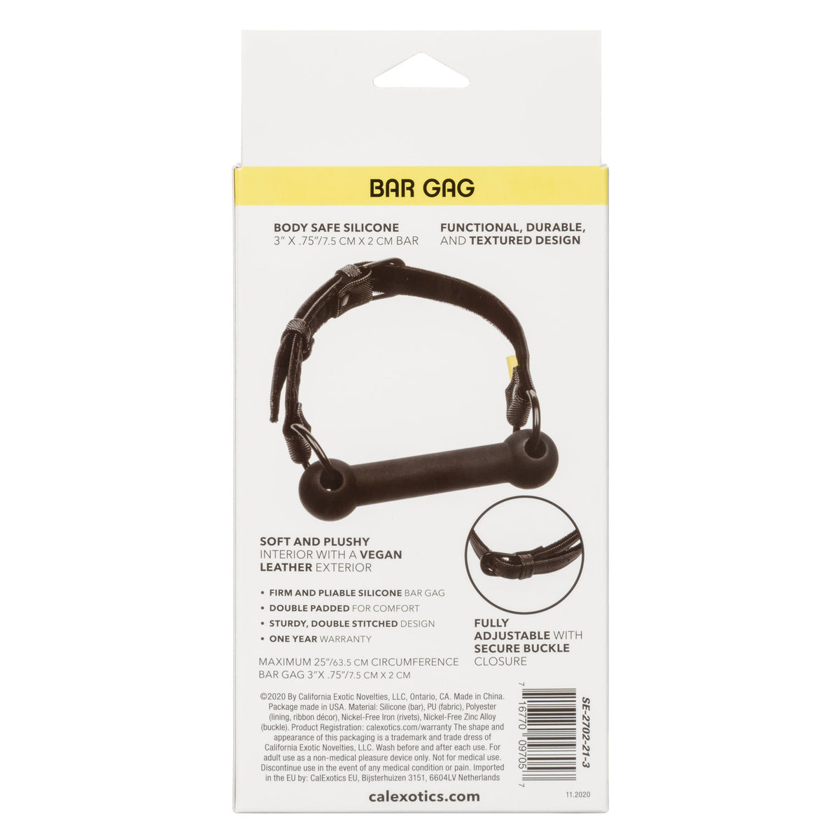 Boundless Bar Gag – Body-Safe Silicone Bar Gag with Vegan Leather Strap > Bondage Gear > Gags and Bits - Tophatter Daily Deals