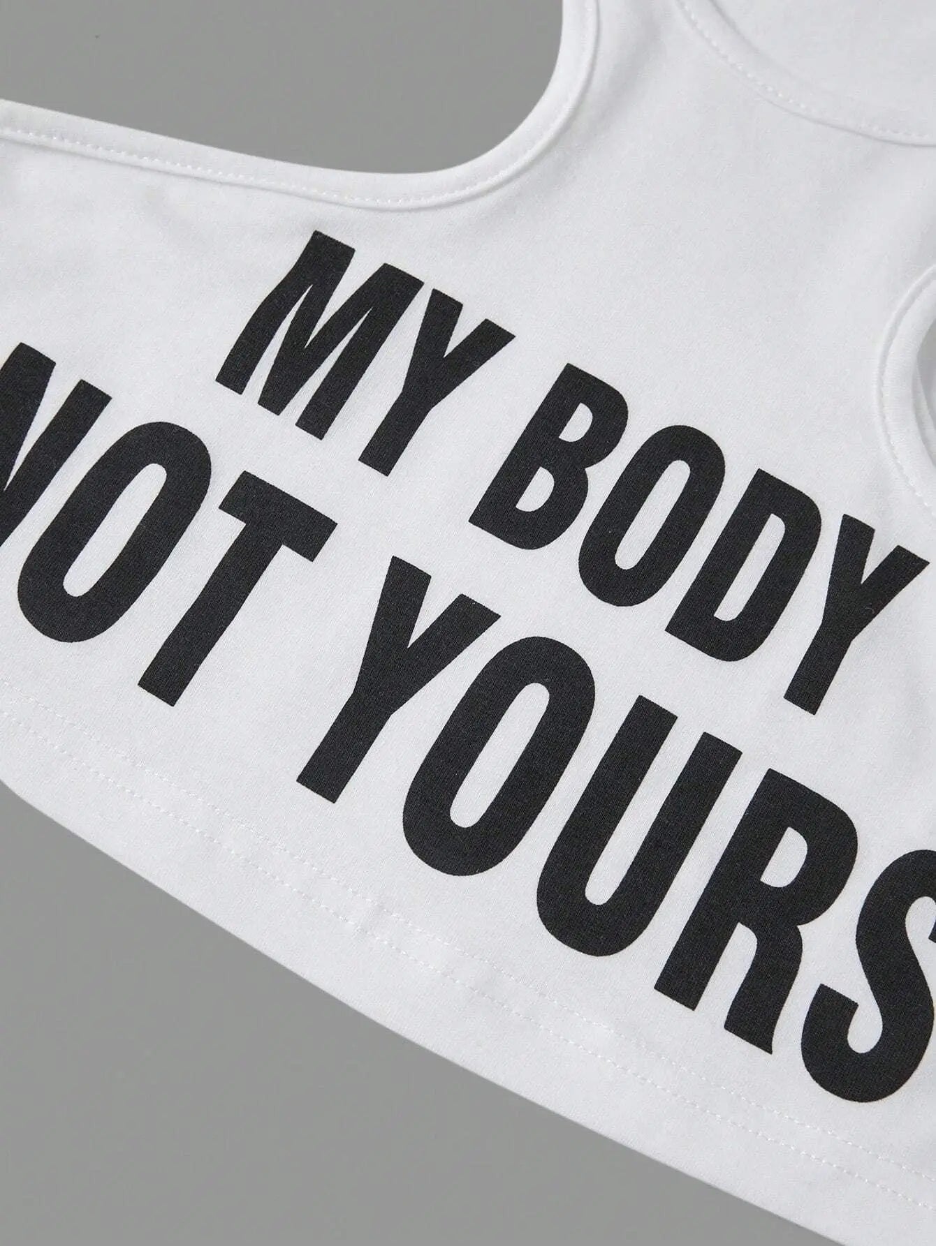 My Body, Not Yours Slogan & Graphic Design | Tank Top - Tophatter Daily Deals