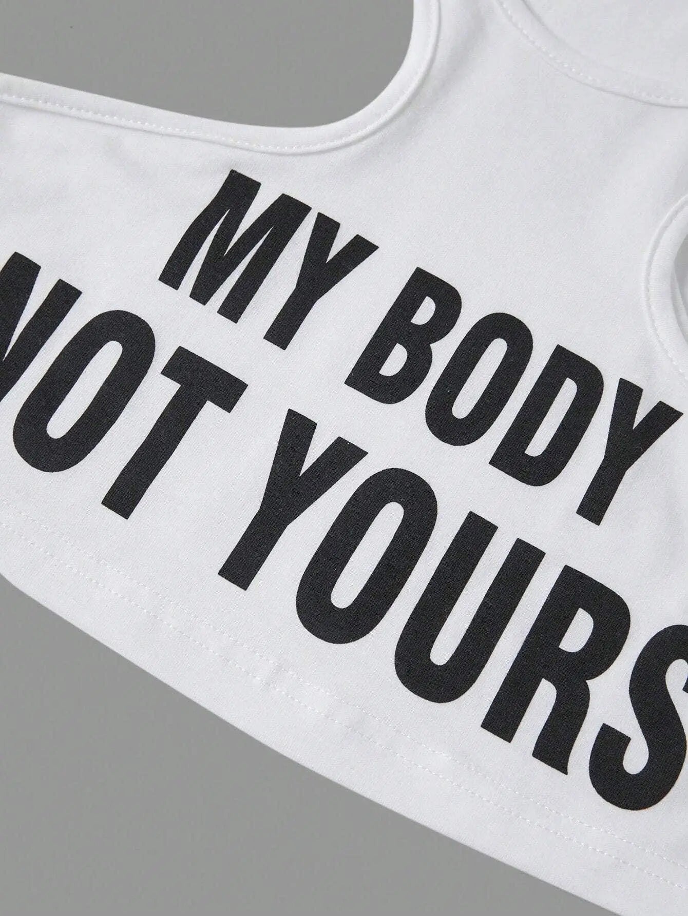 My Body, Not Yours Slogan & Graphic Design | Tank Top - Tophatter Daily Deals