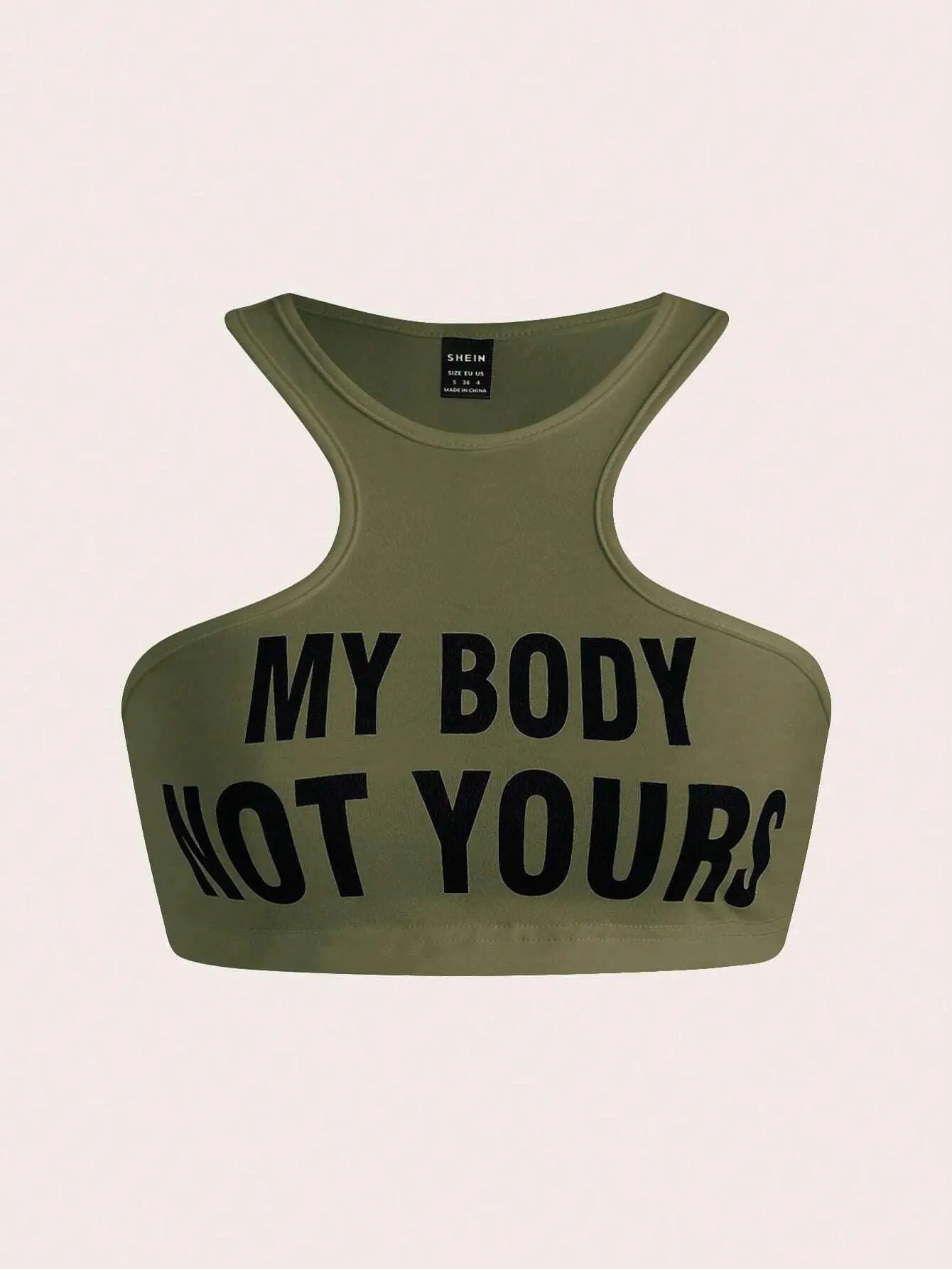 My Body, Not Yours Slogan & Graphic Design | Tank Top - Tophatter Daily Deals