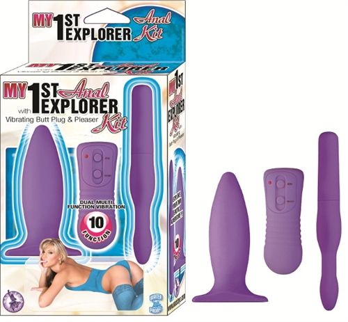 Nasstoys My First Anal Explorer Kit (Lavender) – Dual Vibration Anal Toy Set > Anal Range > Butt Plug Kits - Tophatter Daily Deals