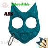 "My Kitty" Self Defense Evil Cat Keychain ABS Knuckles - Teal SD-KeyChain - Tophatter Daily Deals