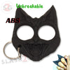 "My Kitty" Self Defense Evil Cat Keychain ABS Knuckles - Black SD-KeyChain - Tophatter Daily Deals