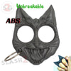 "My Kitty" Self Defense Evil Cat Keychain ABS Knuckles - Gray Gray SD-KeyChain - Tophatter Daily Deals
