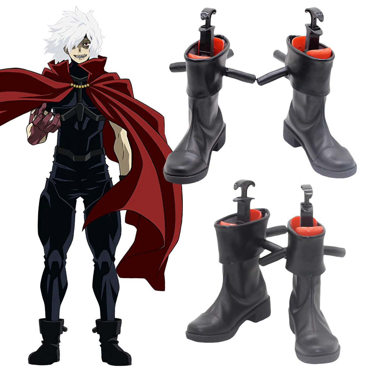 My hero academia Tomura shigaraki Black Cosplay Shoes Shoes/Boots - Tophatter Daily Deals