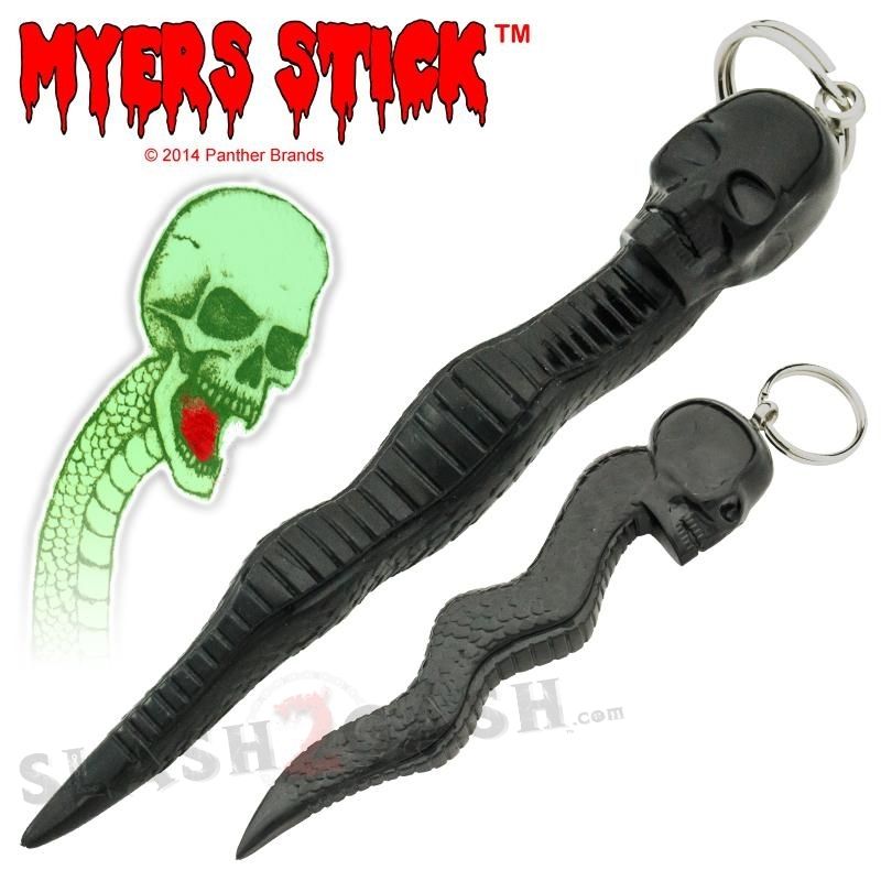 MYERS STICK™ Skull Kubotan w/ Spine Self Defense Keychain - 8 Inch SD-KeyChain - Tophatter Daily Deals