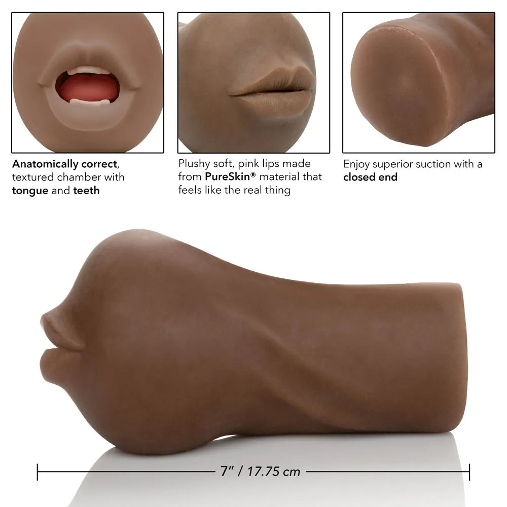 Stroke It Mouth – Heavy-Duty Realistic Masturbator Sleeve > Sex Toys For Men > Masturbators > Manual - Tophatter Daily Deals