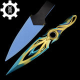 Metal Dull Blade Mystbloom Kunai 11'' Game Prop 3 Colors Blue Mystbloom Kunai 28cm - Tophatter Daily Deals