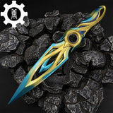 Metal Dull Blade Mystbloom Kunai 11'' Game Prop 3 Colors - Tophatter Daily Deals
