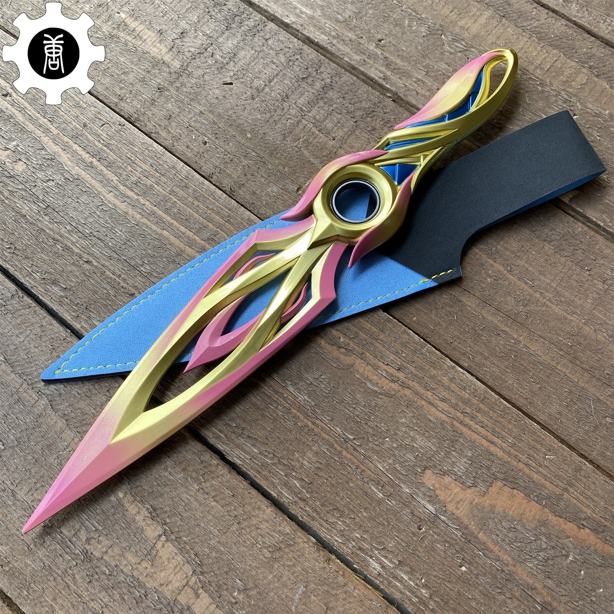 Metal Dull Blade Mystbloom Kunai 11'' Game Prop USA Stock Red Mystbloom Kunai 28cm - Tophatter Daily Deals