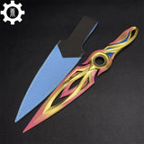 Metal Dull Blade Mystbloom Kunai 11'' Game Prop 3 Colors - Tophatter Daily Deals