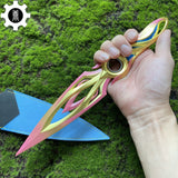 Metal Dull Blade Mystbloom Kunai 11'' Game Prop 3 Colors - Tophatter Daily Deals