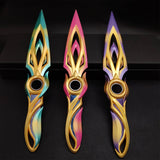 Metal Dull Blade Mystbloom Kunai 11'' Game Prop 3 Colors 3 In 1 Pack - Tophatter Daily Deals