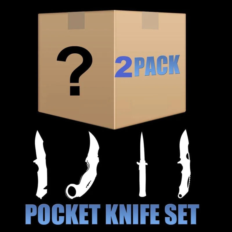 Mystery 1/2/4/8 Bag Pocket Knife 2 PCS - Tophatter Daily Deals