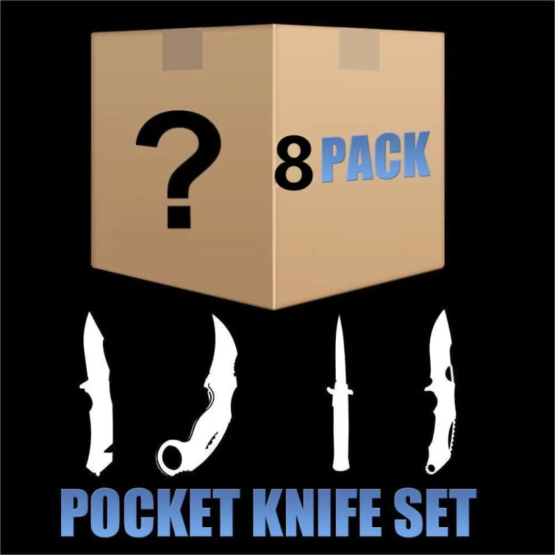 Mystery 1/2/4/8 Bag Pocket Knife 8 PCS - Tophatter Daily Deals