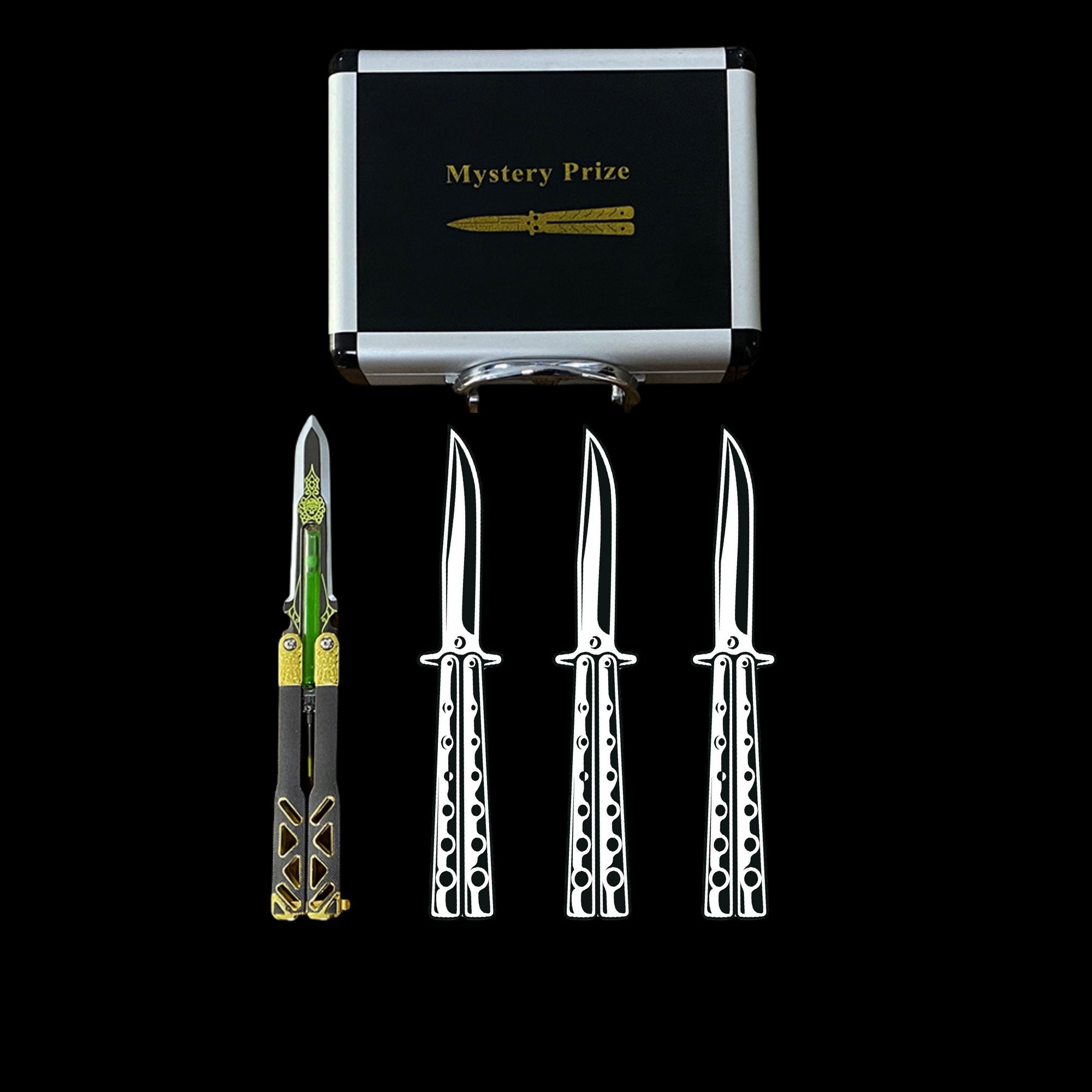 Super Worth 4 In 1 Balisong Mystery Prize Box - Tophatter Daily Deals