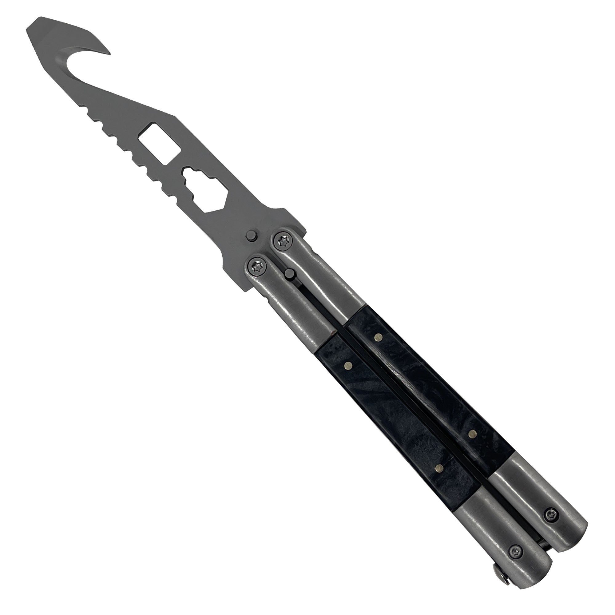 Mystic Black Butterfly Style Multitool Blade Trainer novelty items - Tophatter Daily Deals