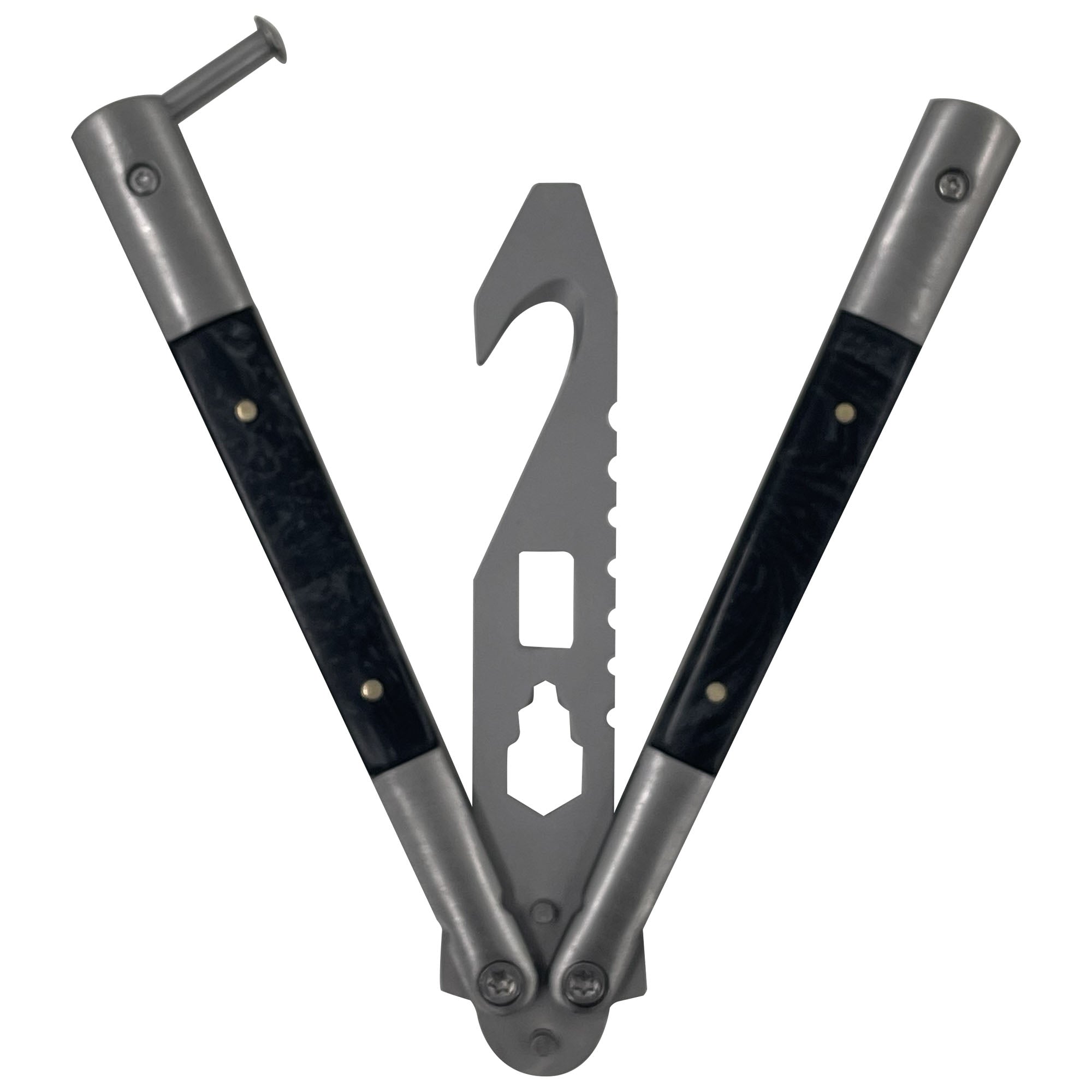 Mystic Black Butterfly Style Multitool Blade Trainer novelty items - Tophatter Daily Deals