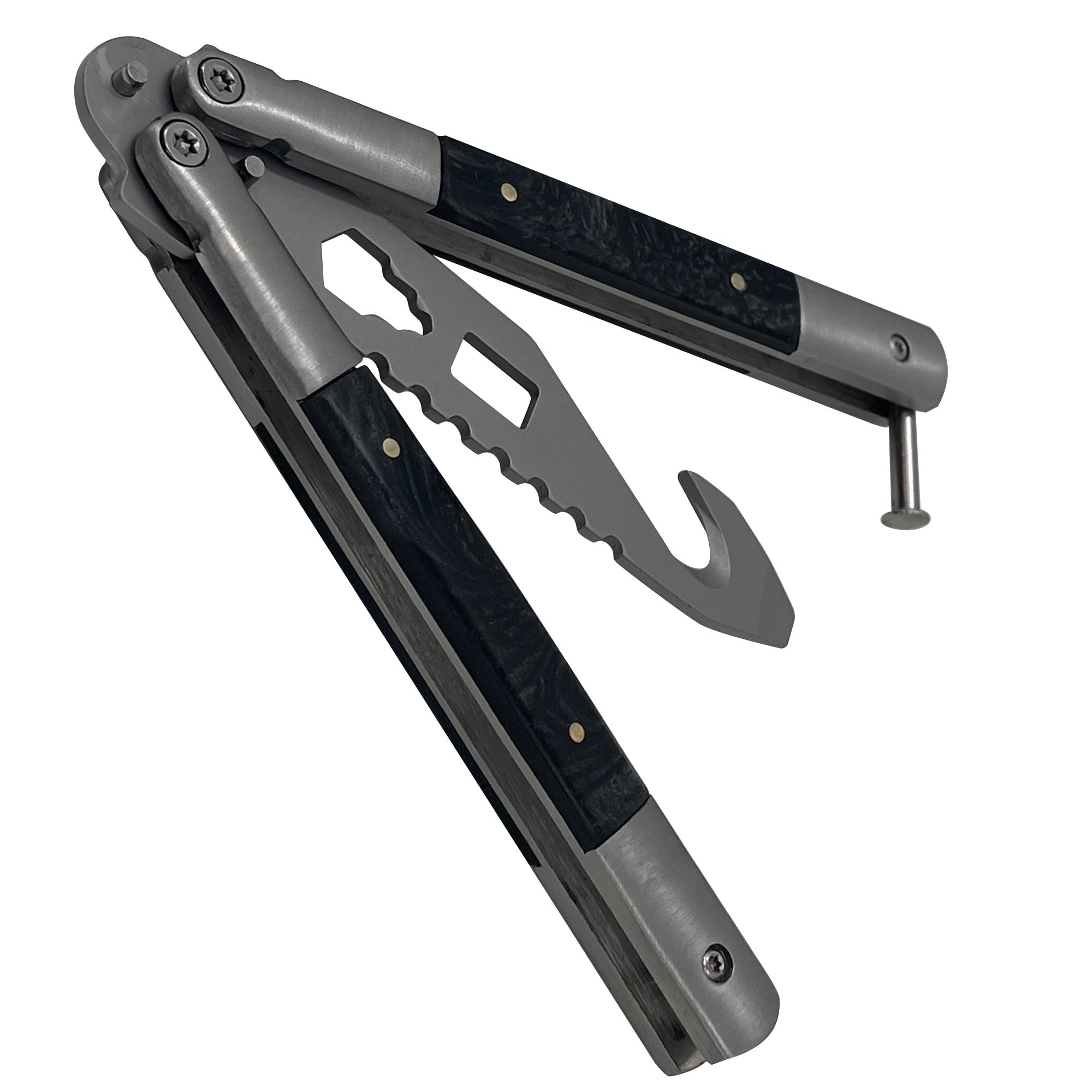 Mystic Black Butterfly Style Multitool Blade Trainer novelty items - Tophatter Daily Deals