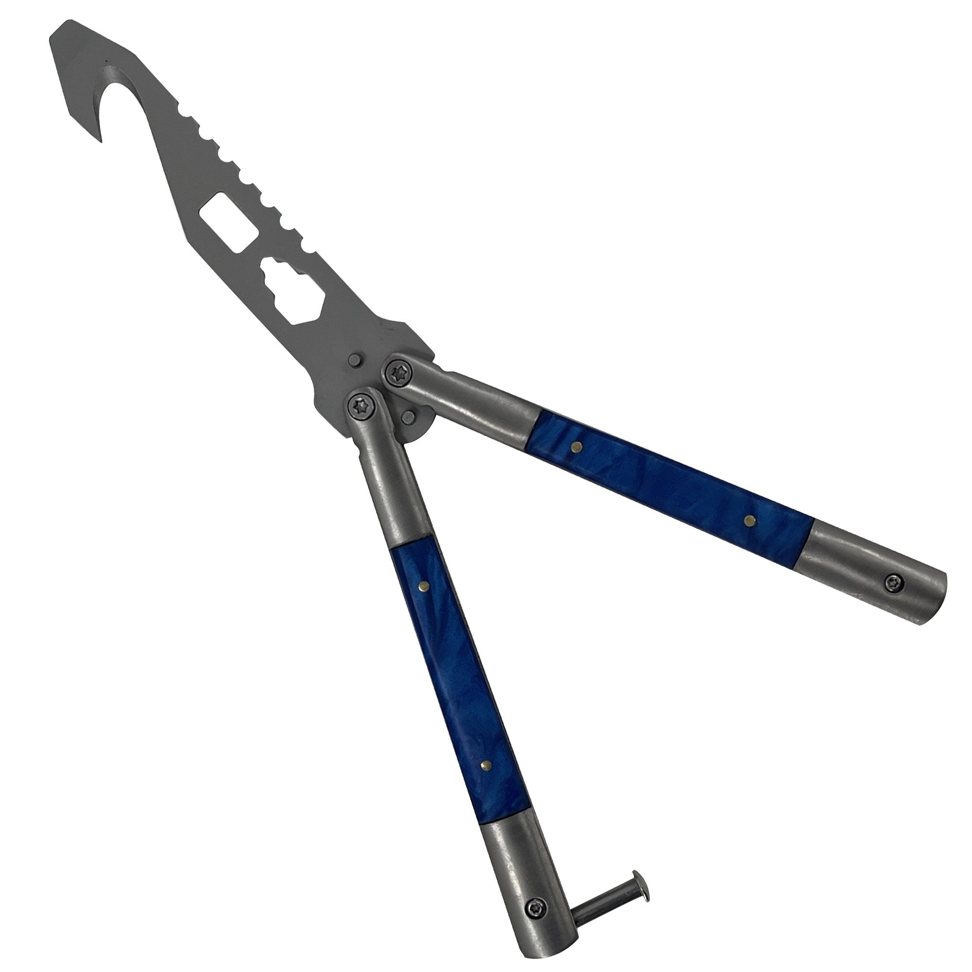 Mystic Blue Butterfly Style Multitool Blade Trainer novelty items - Tophatter Daily Deals