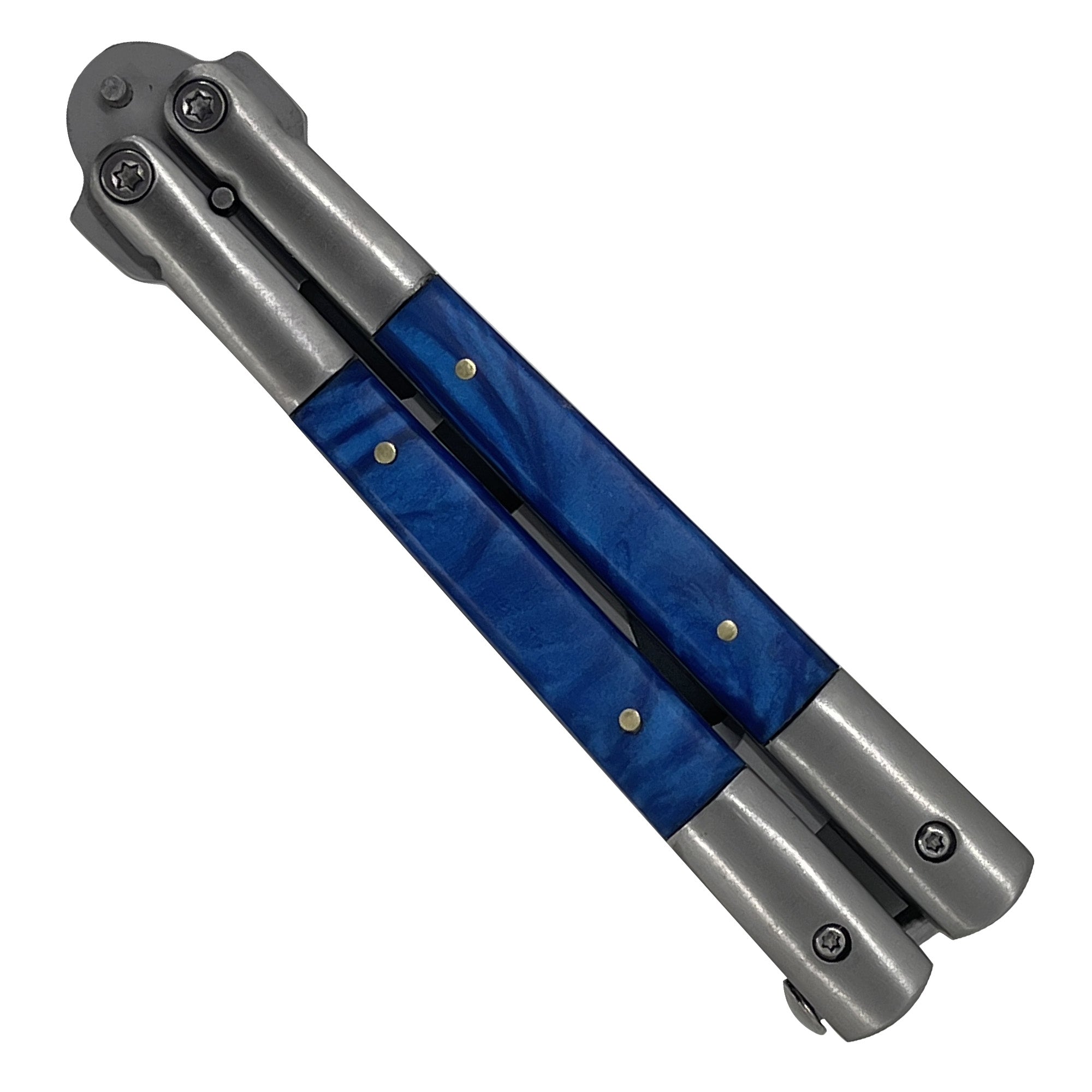 Mystic Blue Butterfly Style Multitool Blade Trainer novelty items - Tophatter Daily Deals