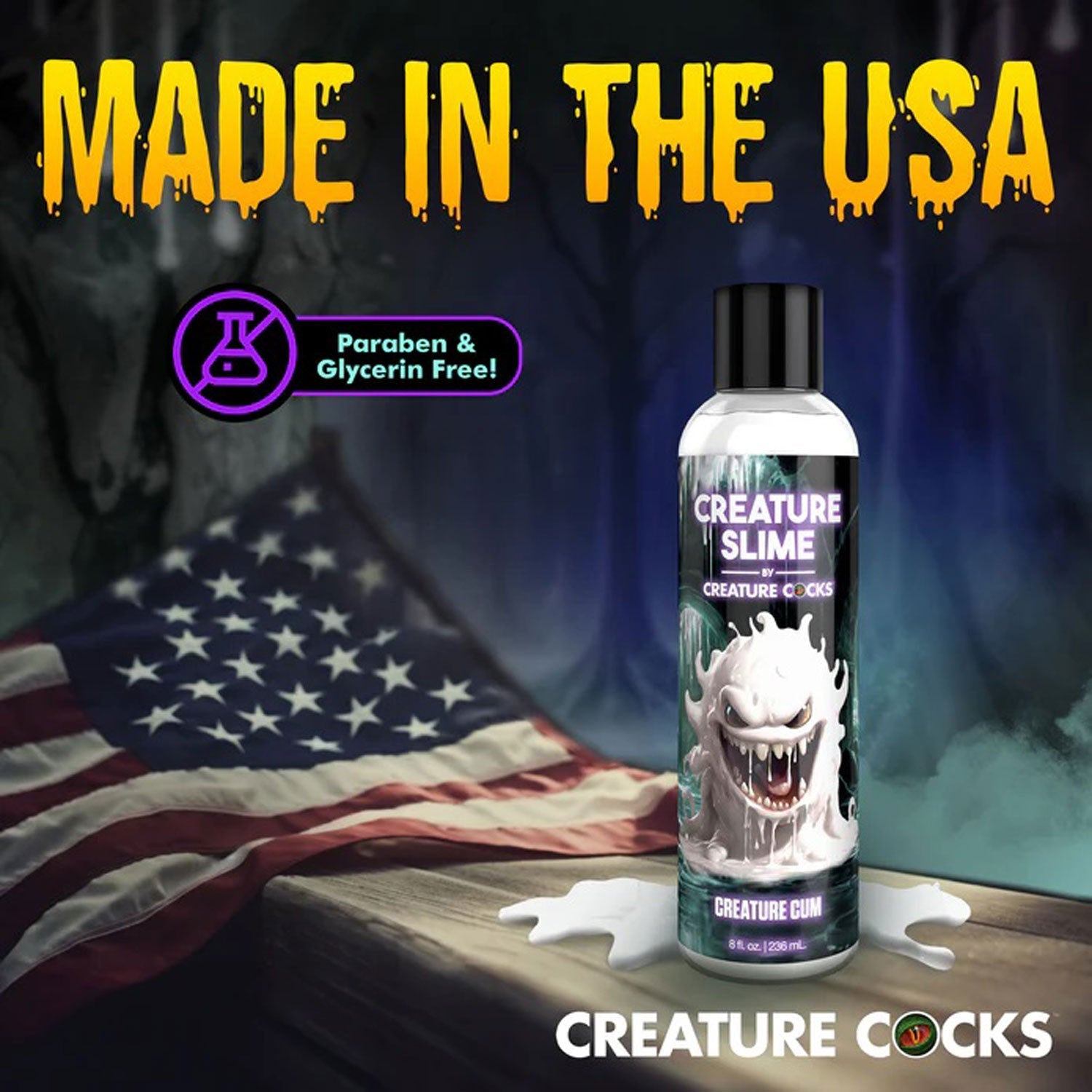 Creature Slime Unscented Jizz Lubricant 8 Ounce (236ml) Bottle > Lube > Speciality Exempt - Tophatter Daily Deals