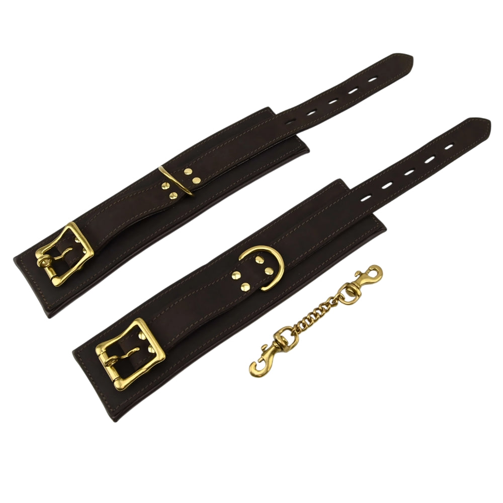 BOUND Nubuck Leather Wrist Restraints – Adjustable Soft Leather Bondage Restraints > Bondage Gear > Restraints - Tophatter Daily Deals