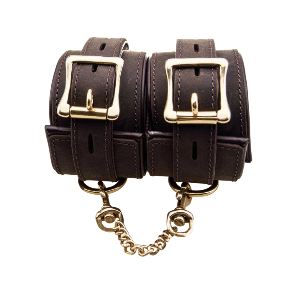 BOUND Nubuck Leather Wrist Restraints – Adjustable Soft Leather Bondage Restraints > Bondage Gear > Restraints - Tophatter Daily Deals
