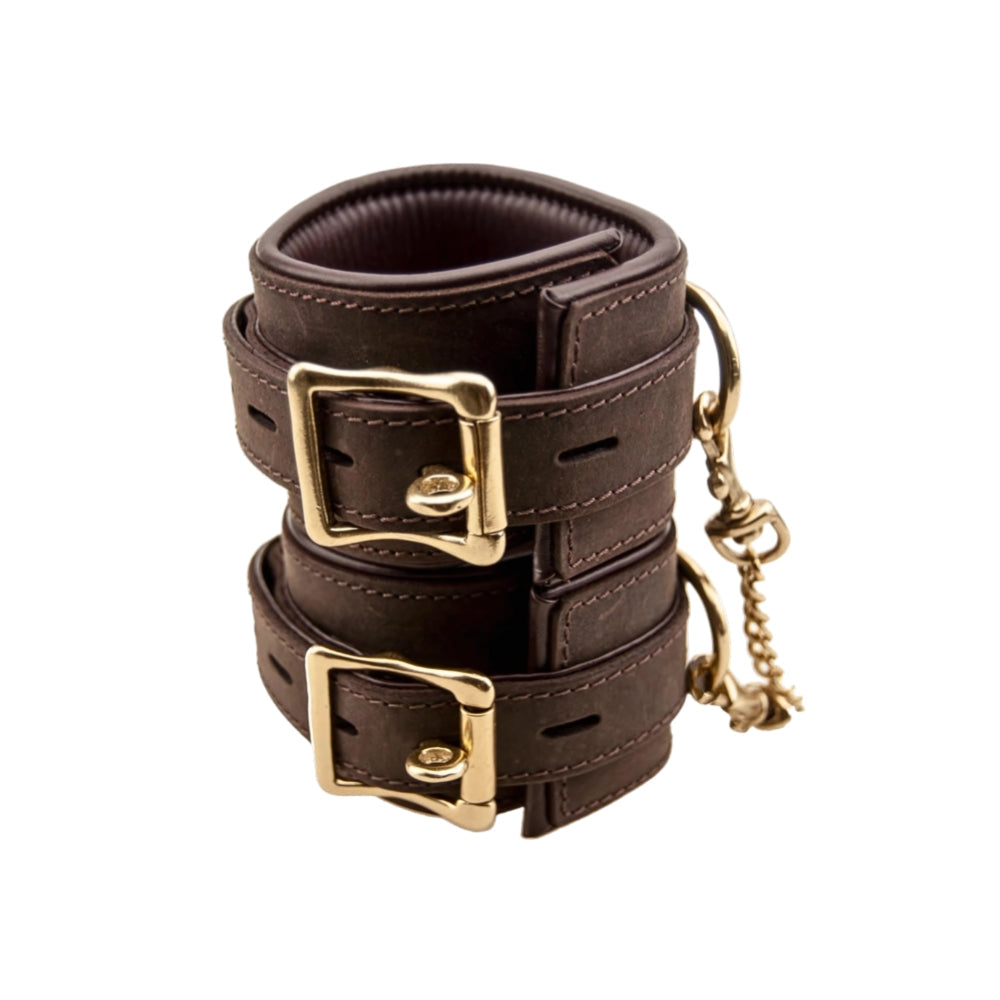 BOUND Nubuck Leather Wrist Restraints – Adjustable Soft Leather Bondage Restraints > Bondage Gear > Restraints - Tophatter Daily Deals