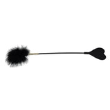 Bound to Please Silicone Heart Shaped Crop with Feather Tickler – Silicone Crop with Feather Tickler > Bondage Gear > Ticklers - Tophatter Daily Deals