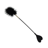 Bound to Please Silicone Heart Shaped Crop with Feather Tickler – Silicone Crop with Feather Tickler > Bondage Gear > Ticklers - Tophatter Daily Deals