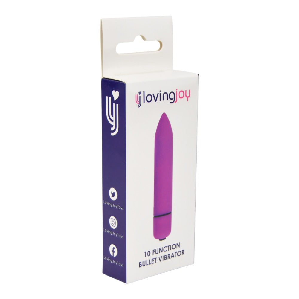 Loving Joy 10 Function Bullet Vibrator – Slim Powerful Stimulator > Sex Toys For Ladies > Clitoral Vibrators and Stimulators - Tophatter Daily Deals