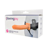 Loving Joy 8 Inch Vibrating Hollow Strap-On Vanilla – Remote-Controlled Strap-On Dildo > Dildos > Hollow Strap Ons - Tophatter Daily Deals