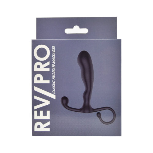 Rev-Pro Classic (Black) – Ergonomic 11cm Prostate Massager with Rippled Design > Anal Range > Prostate Plugs - Tophatter Daily Deals