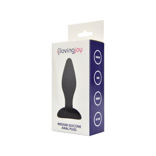 Loving Joy Silicone Anal Plug Medium – Silicone Butt Plug Insertable Length 9 cm Diameter 3.3 cm > Anal Range > Butt Plugs - Tophatter Daily Deals