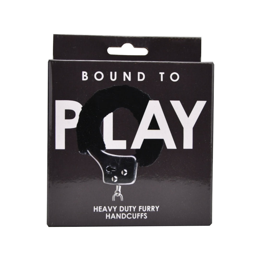 Bound to Play Heavy Duty Furry Handcuffs (Black) – Adjustable Role-Play Handcuffs > Bondage Gear > Handcuffs - Tophatter Daily Deals