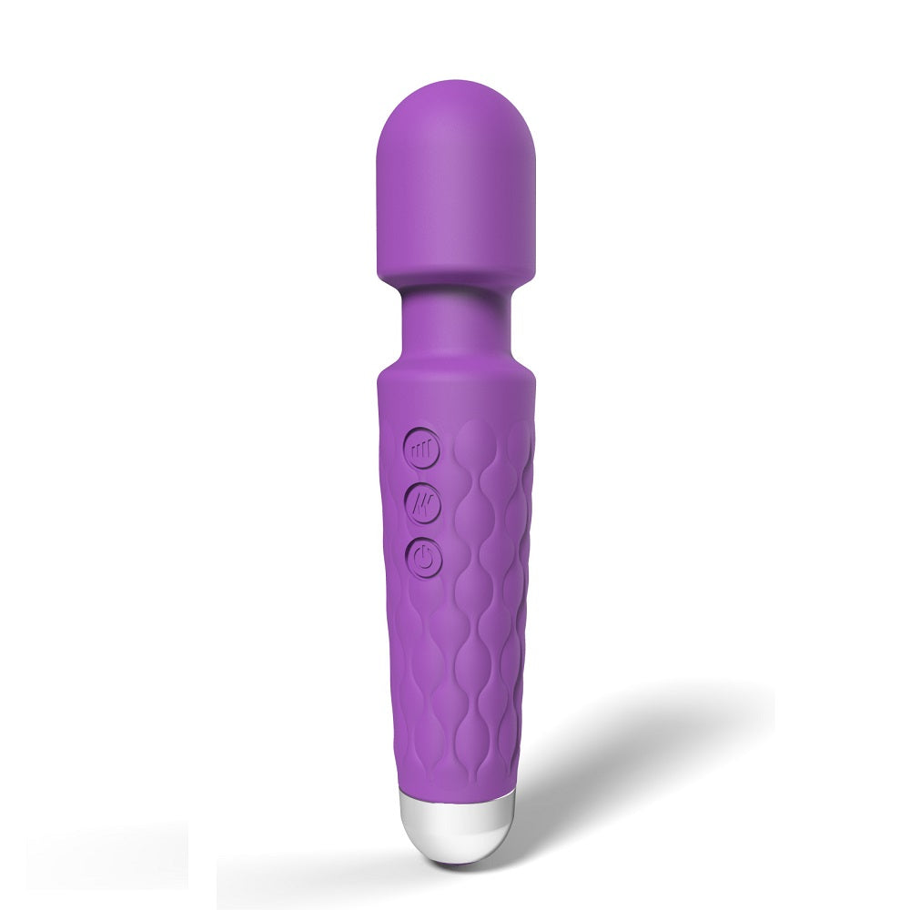 Loving Joy 20 Function Wand Vibrator (Purple) – Waterproof Rechargeable Wand Vibrator 8 Inches > Sex Toys > Mini Massagers - Tophatter Daily Deals