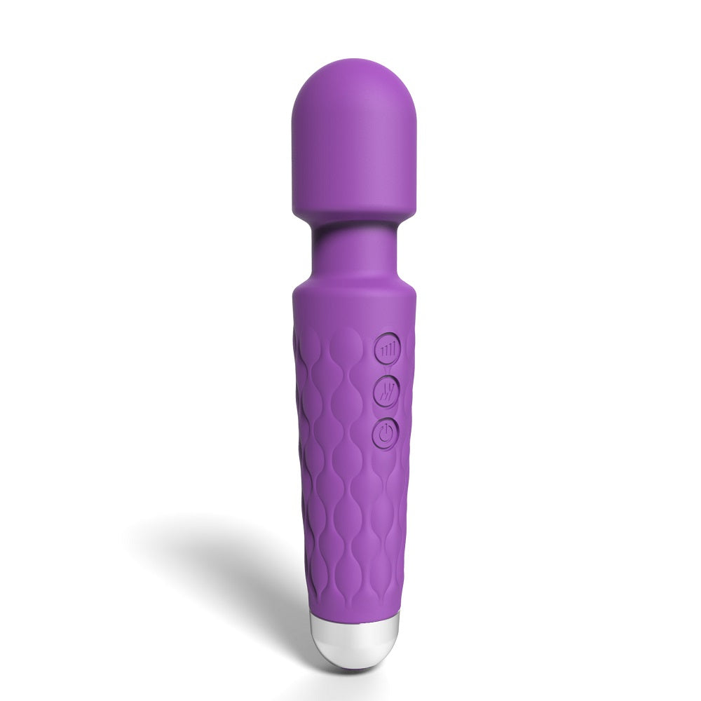 Loving Joy 20 Function Wand Vibrator (Purple) – Waterproof Rechargeable Wand Vibrator 8 Inches > Sex Toys > Mini Massagers - Tophatter Daily Deals