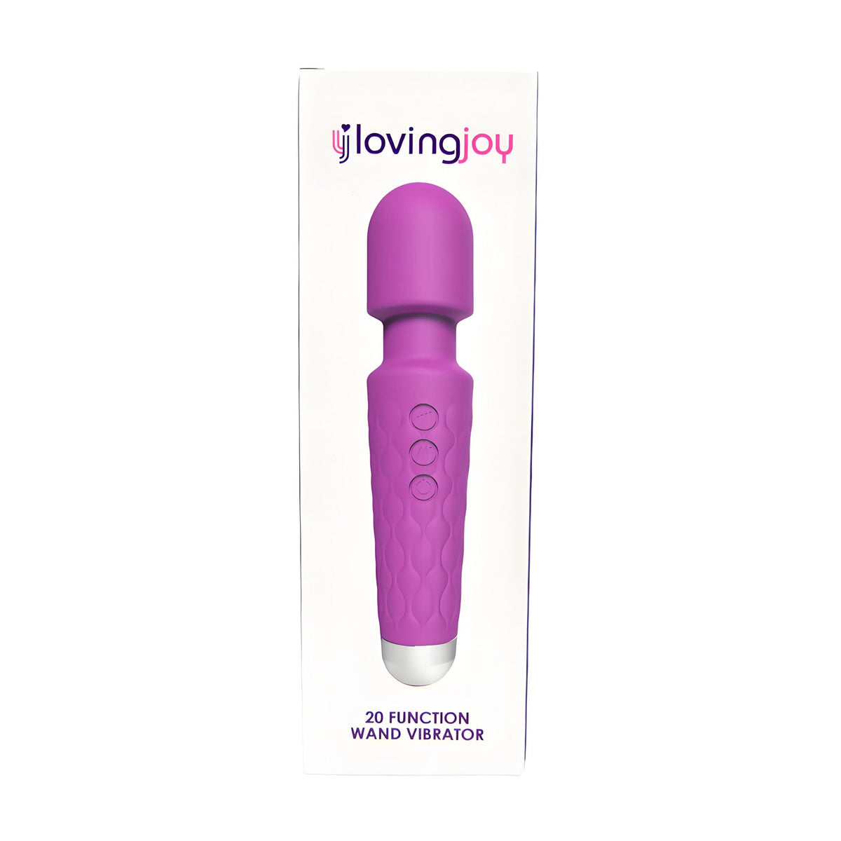 Loving Joy 20 Function Wand Vibrator (Purple) – Waterproof Rechargeable Wand Vibrator 8 Inches > Sex Toys > Mini Massagers - Tophatter Daily Deals