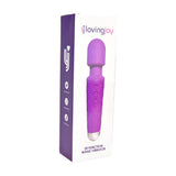 Loving Joy 20 Function Wand Vibrator (Purple) – Waterproof Rechargeable Wand Vibrator 8 Inches > Sex Toys > Mini Massagers - Tophatter Daily Deals
