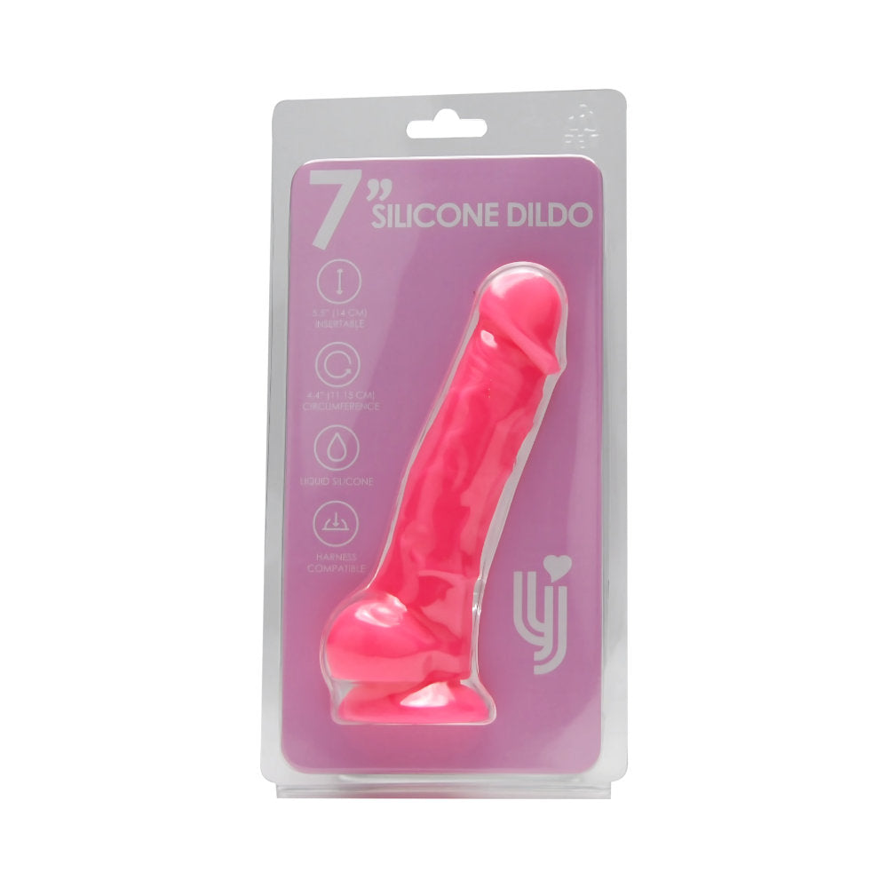 Loving Joy 7.3 Inch Realistic Silicone Dildo (Pink) – Harness Compatible Suction Cup Dildo > Dildos > Realistic Dildos - Tophatter Daily Deals