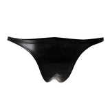 Cut for Men Brazilian Brief Black Leatherette XL > Clothes > Mens Briefs - Tophatter Daily Deals