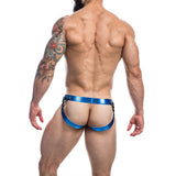 Cut for Men Desire Jockstrap Blue Leatherette Size Small > Clothes > Jockstraps - Tophatter Daily Deals