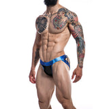Cut for Men Desire Jockstrap Blue Leatherette XL > Clothes > Jockstraps - Tophatter Daily Deals